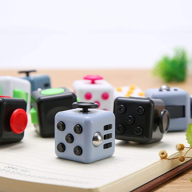 Fidget Toy Set Van 4 Anti-stress Kubussen – 6 Functies, Voor Kinderen En Volwassenen, 3,3 Cm