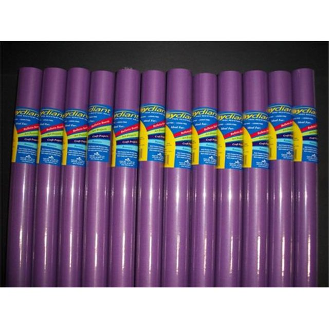 RiteCo Raydiant 80051 Riteco Raydiant Fade Resistant Art Rolls Purple 24 In. X 12 Ft. 12 Pack