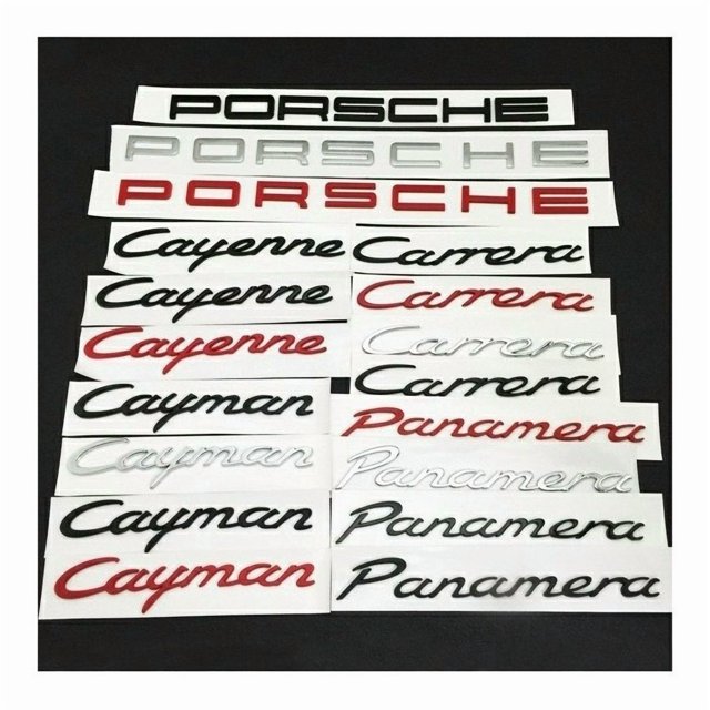 Porsche 718 Cayman 911 Autocollant Logo