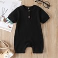 thumbnail image 4 of Xingqing Nouveau-Né Garçon Fille Manches Courtes Tricoté une Seule Pièce de Romper Clothes, 4 of 9