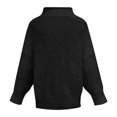 thumbnail image 4 of EGNMCR Chandails pour Femmes Hauts Décontractés Unis Tricot Manches Longues Chandail, 4 of 5