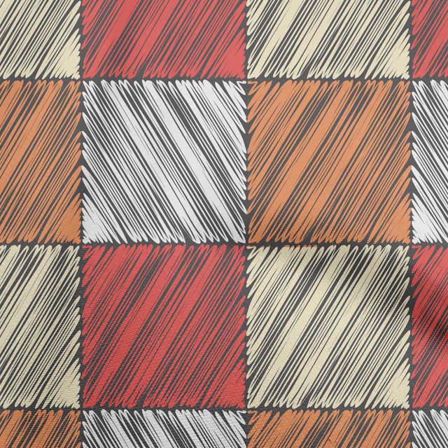 oneOone Polyester Spandex White Fabric Stripes Sewing Craft Projects Fabric Prints By Yard 56 Inch Wide