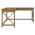 thumbnail image 3 of Pemberly Row 60W L Shaped Desk in Reclaimed Pine - Engineered Wood, 3 of 8