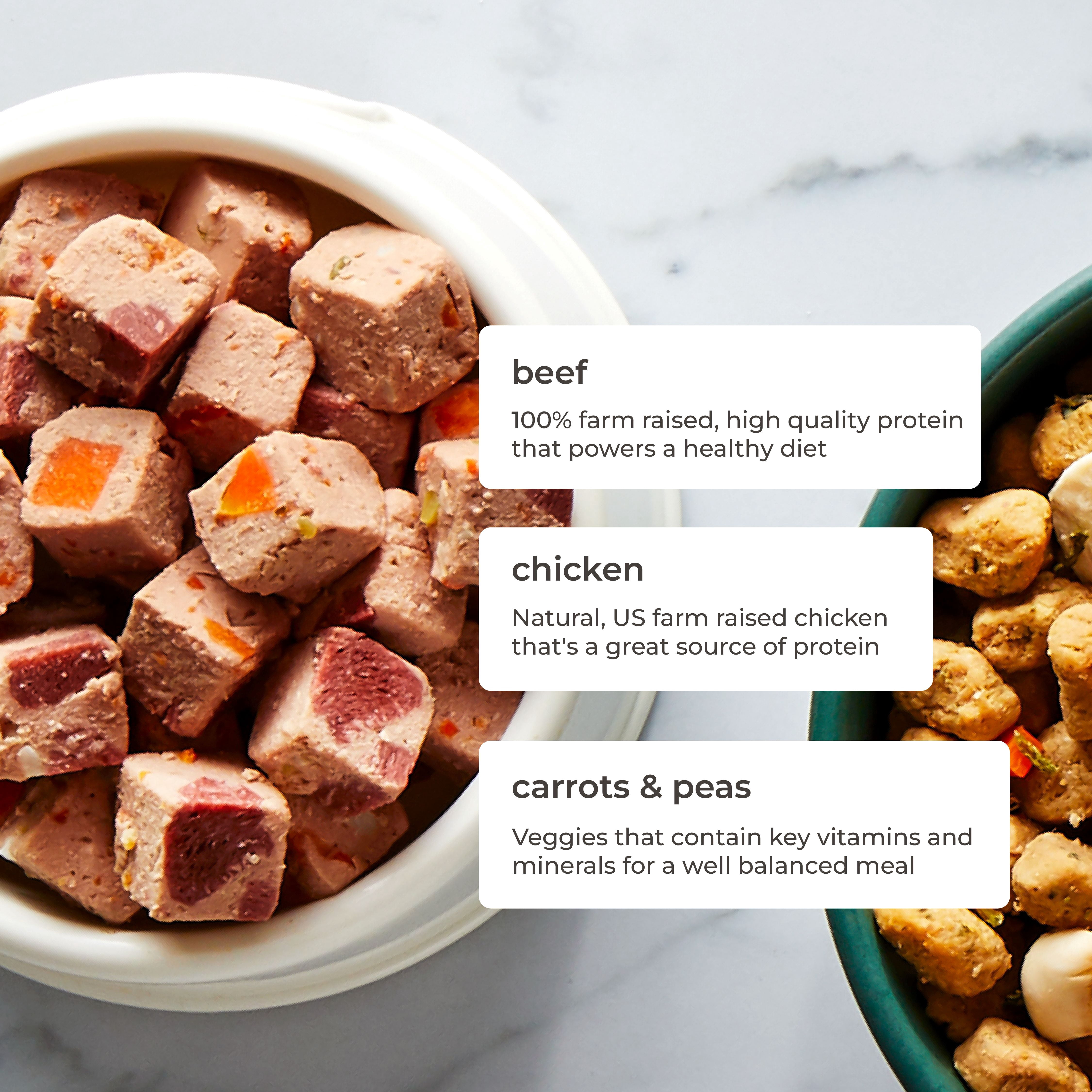 Freshpet Fresh Dog Food, Chunky Beef Recipe, Slice & Serve Roll 680g