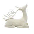thumbnail image 2 of Holiday Time Wow Flocked Sitting Reindeer, 2 of 5
