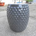 thumbnail image 1 of Perforated Drum Ceramic Garden Stool - Gey, 1 of 1