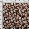 thumbnail image 3 of oneOone Viscose Chiffon Brown Fabric Florals Dress Material Fabric Print Fabric By The Yard 42 Inch Wide, 3 of 4