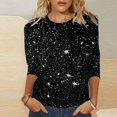 thumbnail image 2 of Ketyyh-chn99 Chandails pour Femmes Amples et Confortables Blouse à Manches Longues Col Rond Tunique Ligne A Blouse Noir,m, 2 of 5