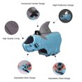 thumbnail image 2 of Dog Life Jacket Pet Swimming Shark Jacket Safety Vest with Handle, Reflective, Adjustable, for Small, 2 of 8