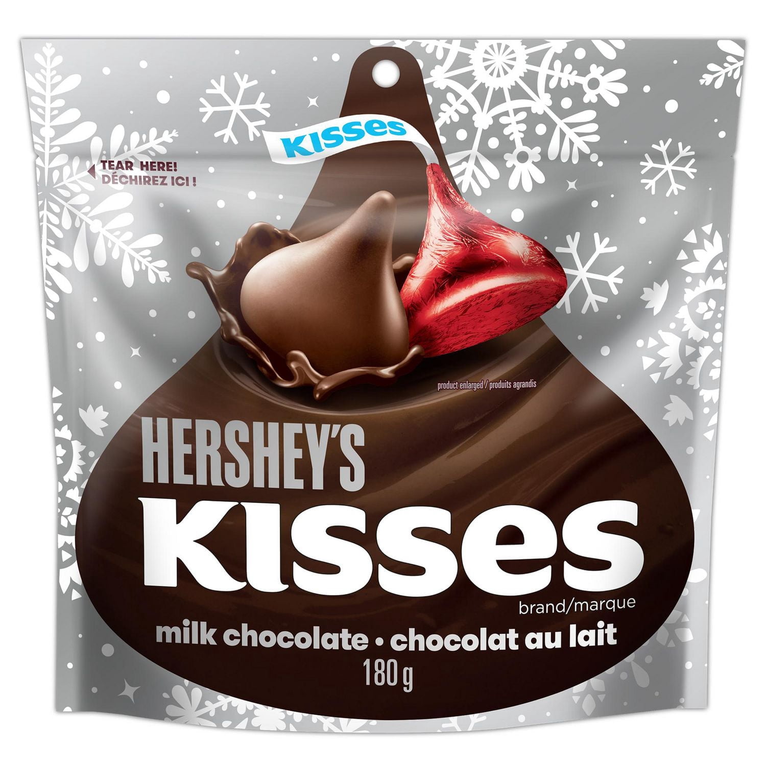 HERSHEY'S KISSES Holiday Milk Chocolate (Red, Green & Silver)