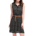 thumbnail image 2 of INSPIRE CHIC Junior's Printed Half Placket Above Knee Sleeveless Dress, 2 of 6