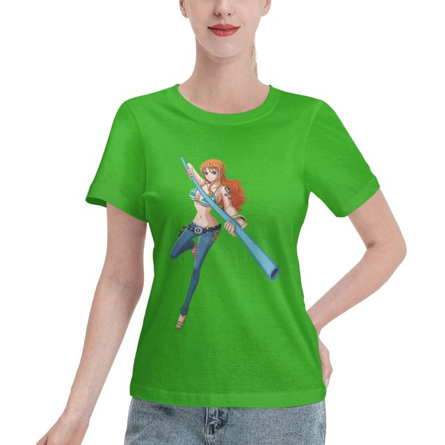 Women's Basic Short Sleeve T-Shirt One Piece Nami