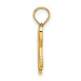thumbnail image 2 of Diamond2Deal 14K Yellow Gold Script Letter H Initial Pendant for Women (L- 0.7inch, W- 0.41inch), 2 of 6