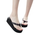 thumbnail image 3 of Chaussures et Pantoufles de Plage à Semelle Compensée Antidérapantes pour Femmes, Mode et Décontractées, 3 of 9