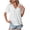 White, variant on Yuyuzo Tops for Women Dressy Casual Crochet Short Sleeve Shirts Lace V Neck Office Work Blouses Top 2025 Summer Outfits