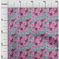 thumbnail image 2 of oneOone Rayon Pink Fabric Asian Japanese Koi Fish Sewing Craft Projects Fabric Prints By Yard 56 Inch Wide, 2 of 4