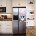 thumbnail image 3 of Easter Bunny Refrigerator Sticker Rabbit Lodestone Decoration Fridge Door Furniture Party Favors Stickers Window Decals Without Glue for Home, 3 of 9