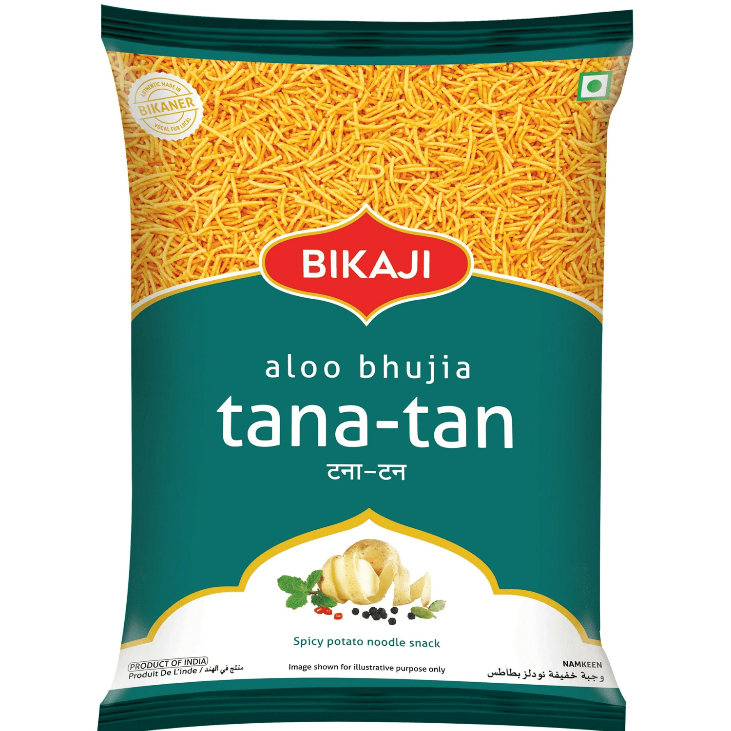 Bikaji Aloo Bhujia, Tana Tan Spicy Snack, 140g