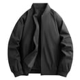 thumbnail image 2 of Birdeem Mens Fashion Casual Solid Color Zipper Pockets Long Sleeve Outwear Coat, 2 of 8