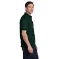 thumbnail image 4 of Hanes Cotton-Blend Men`s Jersey Polo, L, Deep Forest, 4 of 6