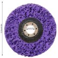 thumbnail image 3 of Disque de Ponçage Peinture Antirouille Disque de Meulage Disque de Retrait de Peinture Inoxydable Rouille Acier Roue de Polissage, Violet, 125 mm, Trou Intérieur 22 mm, 3 of 6