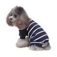 thumbnail image 2 of LSLJS Pet Pajamas, Home Clothes, Cotton Contrast Pajamas, Knitted Pet Clothes, Pet Costume, 2 of 7