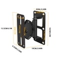 thumbnail image 3 of bedienty Black Metal Speaker Bracket Hanger For Surround Monitoring System Strong Universal Surround Speaker type+1, 3 of 6