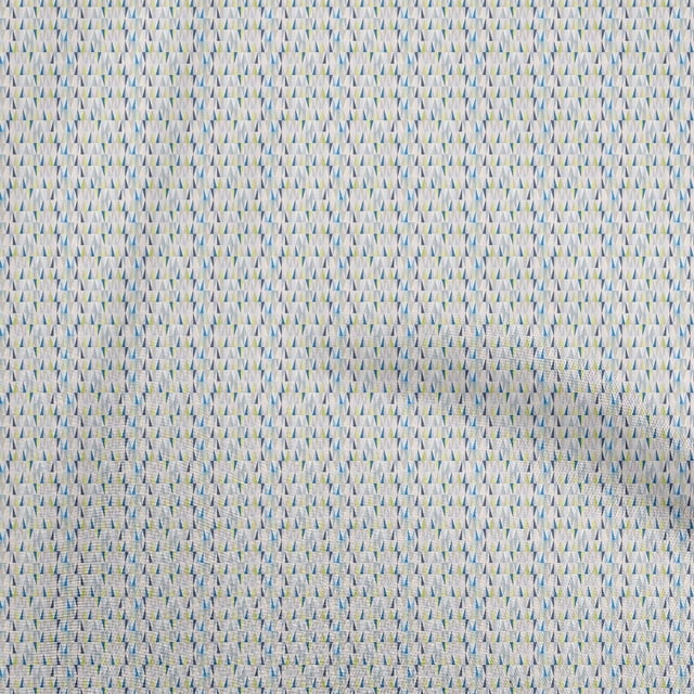 oneOone Viscose Chiffon Teal Blue Fabric Triangle Craft Projects Decor Fabric Printed By The Yard 42 Inch Wide-ST