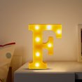 thumbnail image 4 of EGNMCR LED Letter Lights Sign Light Up For Home Party Wedding Decoration Light Up Letters Alphabet Letter Sign Battery Powered For Christmas Birthday Party Decoration warning light, 4 of 4