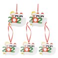 thumbnail image 4 of Holiday Decorations Christmas Tree Pendant, 5pcs With Ribbon Ring Christmas Ornament, Key DIY Home For Christmas Tree Black+Black, 4 of 8