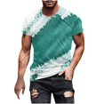 thumbnail image 2 of Aqestyerly T-Shirt Décontracté pour Homme à Manches Courtes, Col Rond, Haut Imprimé, Mode Été, Chemise pour Usage Quotidien HWRETIE, 2 of 4
