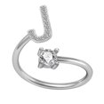 thumbnail image 1 of PVCS Bague Mode Exquise 26 Style Alphabet Anglais Lettre Bague en Cuivre, 1 of 1
