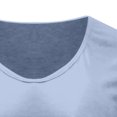 thumbnail image 5 of CEHVOM T-Shirt Blouse Décontracté pour Femme à Col Rond, Ample, Doux, à Manches Courtes Style Cap, Couleur Unie, 5 of 5