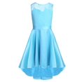 thumbnail image 1 of AAMILIFE Robe Princesse Sans Manches pour Filles en Dentelle Florale et Tulle pour Mariée, Mariage, Bal, Fête, Tenue de Cérémonie, 1 of 4