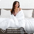 thumbnail image 3 of Bare Home Couverture Pondérée de 25 Lb pour Adultes - 80 Pouces x 87 Pouces - Molleton Minky, Blanc, 3 of 7