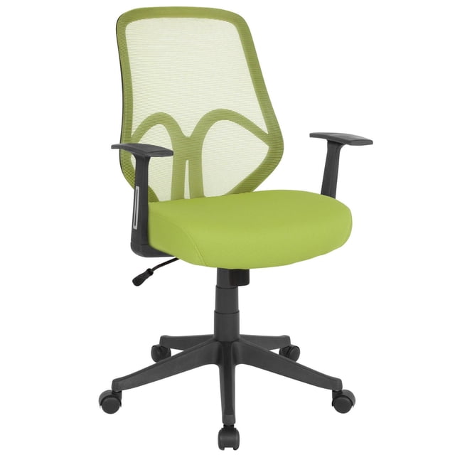 Salerno Series High Back Green Mesh Office Chair with Arms