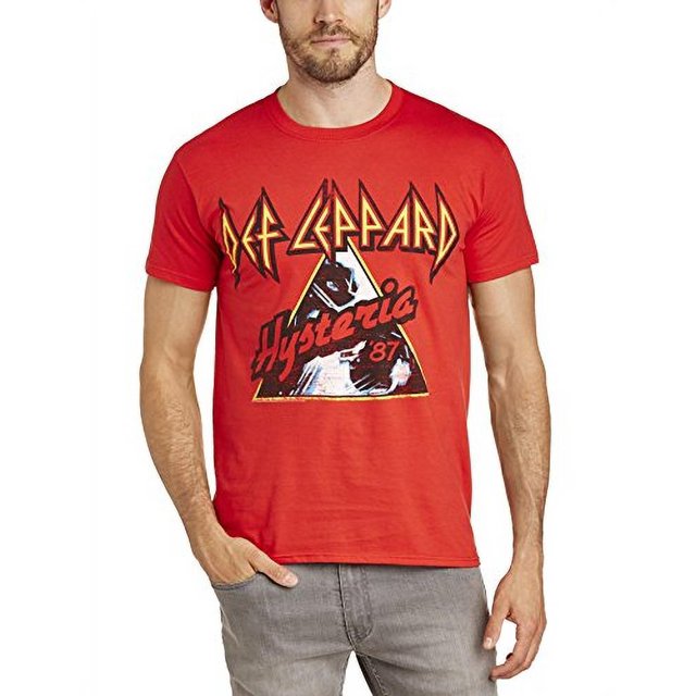 Def Leppard Red Hysteria Official Mens T Shirt Adult Large