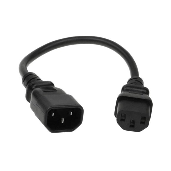 Sf Cable 1.5 Pieds 18 Awg Iec 60320 C14 à C13 Cordon d'Extension d'Alimentation pour Ordinateur Compatible pour Moniteur Pc Scanner Ou Imprimante