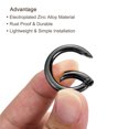 thumbnail image 4 of Unique Bargains Black Zinc Alloy Spring Gate O Ring Snap Clip Buckle (10 Pack), 4 of 5