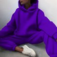 thumbnail image 4 of AherBiu Womens Sweatsuits Fleece Lined Pullover Hoodie with Sweatpants 2 Piece Tracksuits Workout Sets, 4 of 6