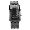 thumbnail image 1 of Men's Wrist Watch, Button Operation Business Watch Binary Time Mode Display  For Party For Boyfriend Men's Silver Black, 1 of 8