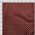 thumbnail image 3 of oneOone Viscose Chiffon Fabric Quatrefoil Block Print Sewing Fabric BTY 42 Inch Wide, 3 of 4