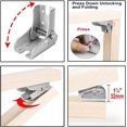 thumbnail image 3 of 4-Pack Foldable Frame with Self-Locking Hinges, Ideal for Portable Table Legs & Compact Workbenches, 3 of 5