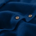 thumbnail image 5 of Baberdicy Haut en Tricot Uni pour Femme, Cardigan à Col Rond Ouvert à l'Avant, Cardigan Uni à Col Rond, Chandail en Tricot Décontracté, Haut de Tous les Jours Bleu Foncé TG, 5 of 5