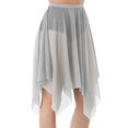 thumbnail image 1 of CHUANK Handkerchief Hem Mesh Wraps Ballet Classwear Dance Skirt Competition Performance Clothes with Elastic Waistband, 1 of 7
