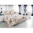 thumbnail image 1 of Marina Decoration Rich Printed Stitching Coverlet Bedspread Ultra Soft Summer Quilt Set with Quilted Shams, Butterfly and Flower Pattern Pink Green Red Color, 1 of 6