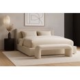 thumbnail image 2 of Meridian Furniture Niagara Cream Boucle Fabric Bench, 2 of 8