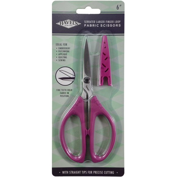 Havel's Sew Creative Large Finger Loop Scissors-6" Serrated