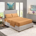 thumbnail image 2 of 400 Thread Count 100% Egyptian Cotton 3-Piece Fitted Sheet ( 1 Fitted Sheet + 2 Pillow Covers) 30 Inches Deep Pocket Size Solid Pattern, 2 of 5