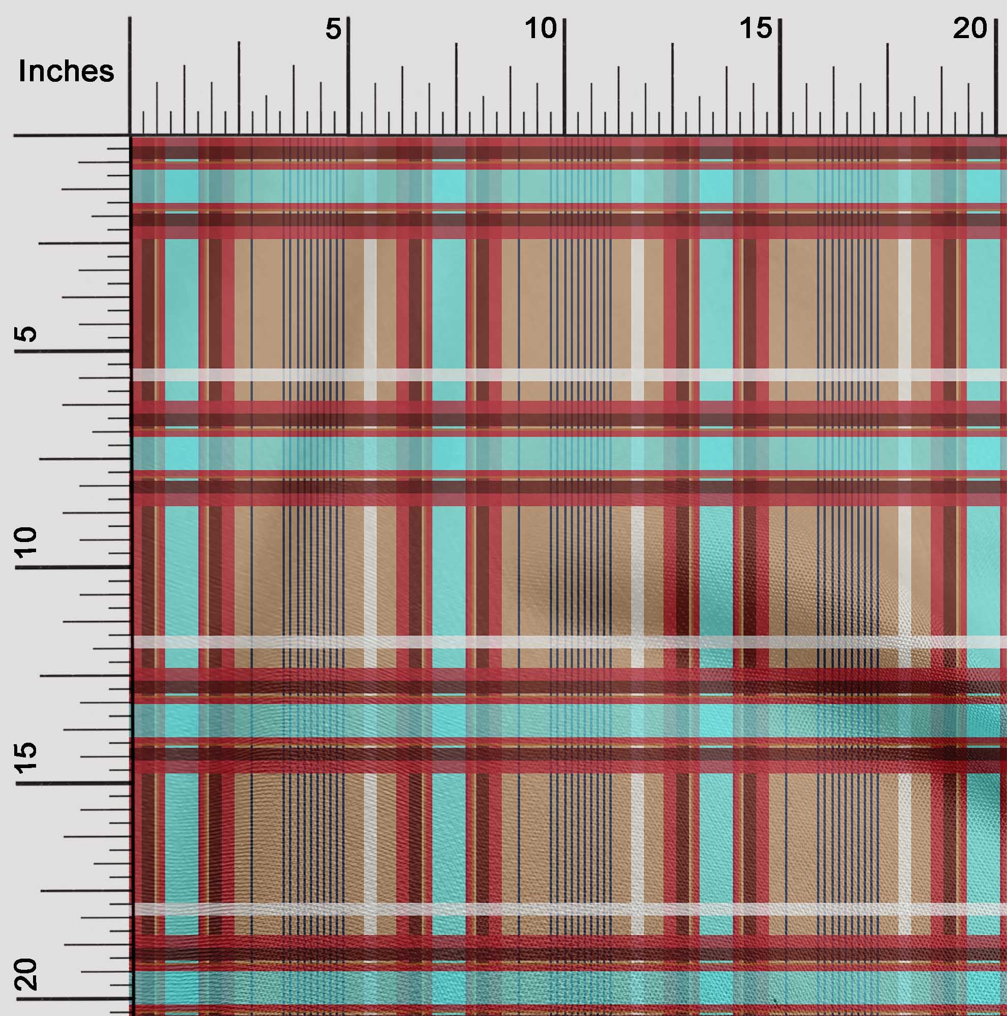 oneOone Viscose Chiffon Fabric Madras Check Fabric Prints By Yard 42 Inch Wide